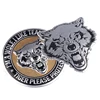 Coche-estilo de cabeza de lobo etiqueta 3D del coche de Metal de logotipo de moto emblema insignia decoración calcomanías Auto Accesorios ► Foto 2/5