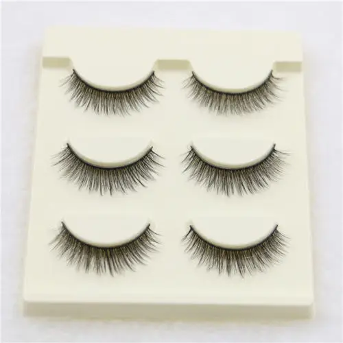 Cheap 3 Pairs Handmade Soft Cross Long Curl 3D False Eyelashes Natural Fake Eye Lashes Makeup Extension Tools Cheap 3 Pairs Handmade Soft Cross Long Curl 3D False Eyelashes Natural Fake Eye Lashes Makeup Extension Tools