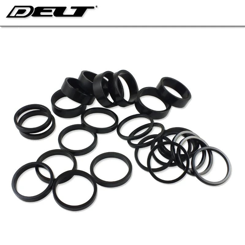 

5/10 pcs MTB Road Mountain Cycling Bicycle Bike stem fork Headset Spacer ring 3/5/10 mm for 28.6mm diameter black Aluminum