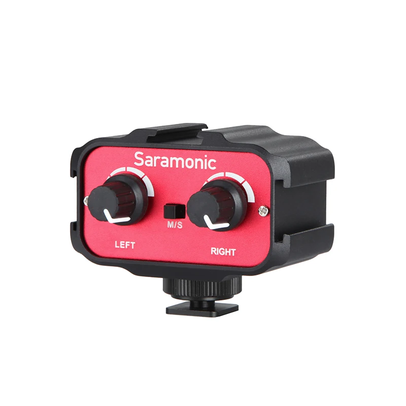 Misturador de Áudio Hub para Câmeras Saramonic Microfone Sapata Fria Montagem Dslr Filmadoras Sr-ax100 & - Image 2