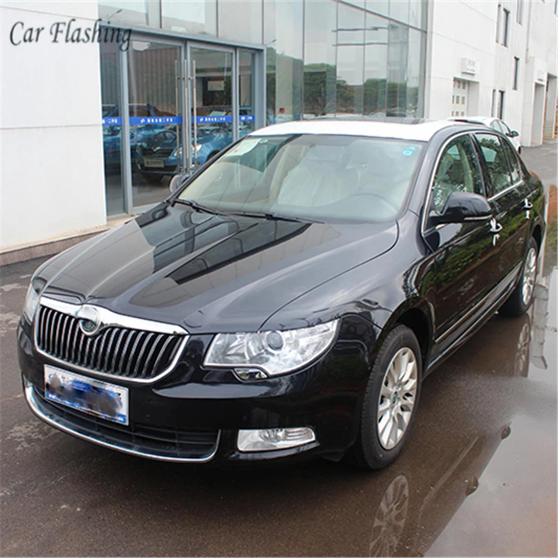 Автомобильная проблесковая 2 шт. для Skoda Superb 2010 2011 2012 2013 светодиодный DRL Габаритные огни дневного света Водонепроницаемый противотуманный фонарь для легкового автомобиля