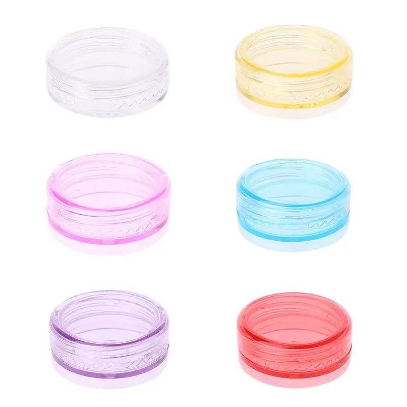 

2g Mini Cosmetic Empty Jar Pots Eyeshadow Makeup Face Cream Container Bead Nail Art Lip Balm Bottle