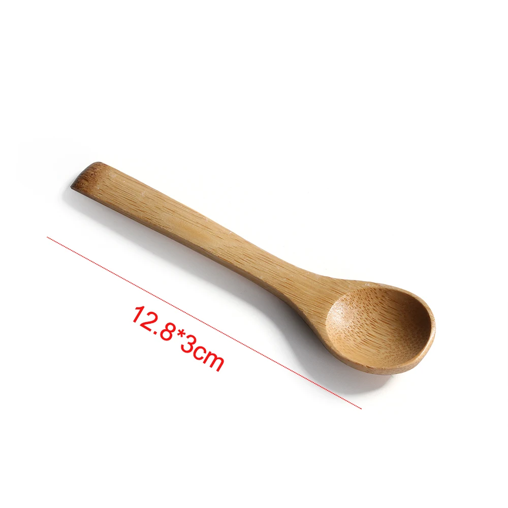 3 шт./партия, Бамбуковая кухонная мебель, круглые инструменты для приготовления пищи, лопатка для перемешивания, маленькая бамбуковая ложка, держатель для еды, инструмент для риса