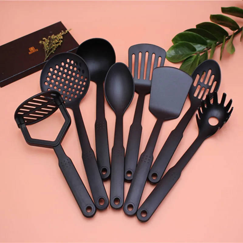 

2018 New Kitchen Supplies 8pcs Nylon Kitchenware Set WITH Eight Function Cooking Tools Set Good Kitchen Helper Hot Sale