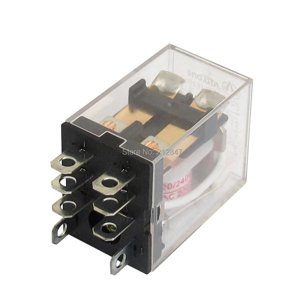 Ac 220v/240v Coil 8 Pin Dpdt Power Electromagnetic Relay 220vac 7.5a 24vdc  10a - Relays - AliExpress