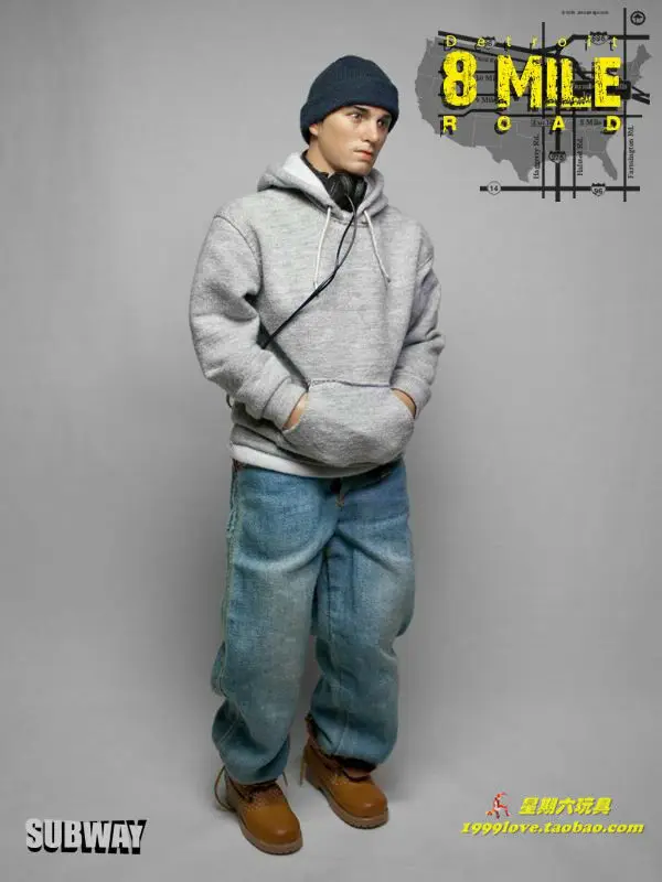 

SUBWAY 1/6 8 MILE ROAD Eminem 12" Figure toys MIB action figure