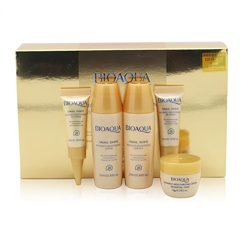 A set = 5pcs Skin Care Brand Whitening Moisturizing Essence Lotion Acid