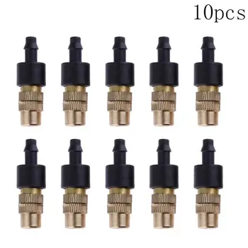 

10pcs 4/7 PVC Brass Sprinkler Head Garden Tool Spray Misting Nozzle Drip Irrigation Garden Watering System Accessories