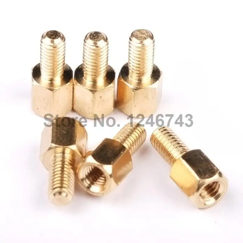 10PCS/LOT 5+6 Copper Pillars Height M3 (Thread 6 mm)