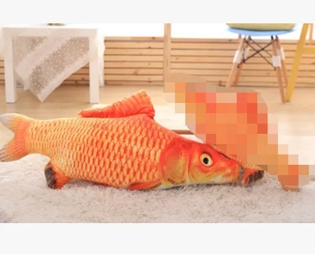 red carp Плюшевые игрушки для домашних животных для кошек, кошачья мята, игрушки для кошек, игрушки для котят, подарок, имитация рыбы, кошки, Мятная Подушка, товары для кошек, Прямая поставка - Цвет: red carp