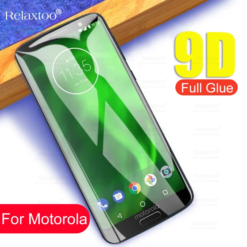 9D закаленное стекло для Motorola Moto G7 power G6 Play E5 E4 Plus Защита экрана для Moto P30 Note One защитная пленка 9H