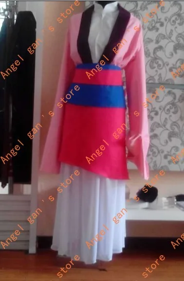 Лидер продаж высокое качество заказ Мулан платье Косплэй
