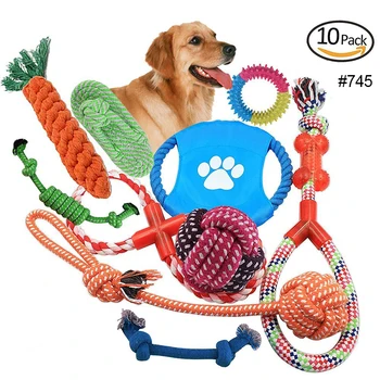 

Pet Toy Double Knot Cotton Rope Braided Bone Shape puppy Pet Toy Trumpet Chew Knot Toy For Small Medium Large Dogs supplier