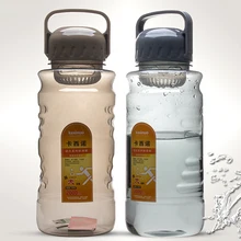 Kunststoff Raum Tragbare Sport Wasserkocher Meine Flasche Deckel Bpa Frei Tee Filter dicht Erwachsene Wasserflasche Reise Comping QQB194