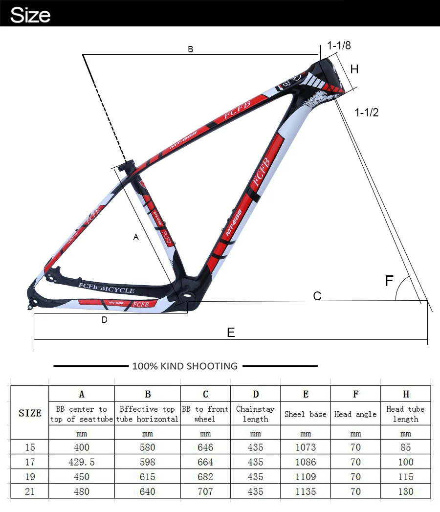 Clearance 2017 FCFB MTB carbon frame15/17/19/21inch bicycle 27er 29er carbon frame carbon mountain bike frame disc carbon mtb frame PF30 2