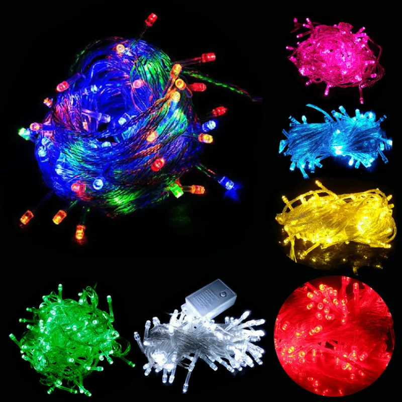 

9m String Light 100 LED Christmas/Wedding/Party Decoration Lights Outdoor Waterproof 7 Colors LED Lamp Home Decor Led Strip