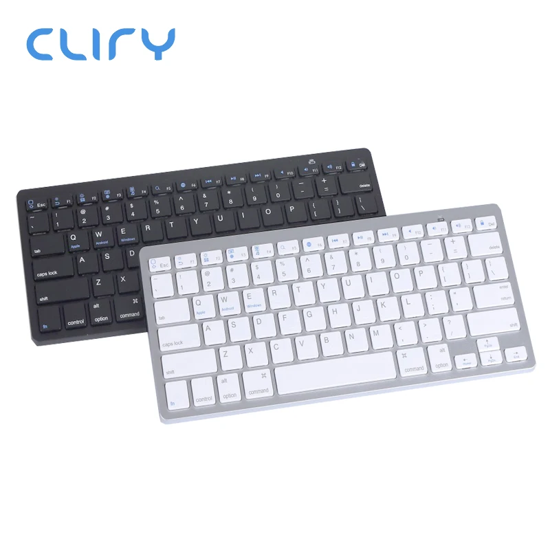 Cliry Bluetooth беспроводная клавиатура Клавиатура ультра-тонкий для ПК Apple iPad ноутбук Android IOS компьютер