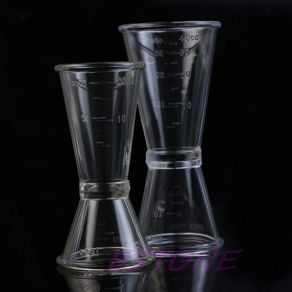 S / L Jigger Single Double Shot Cocktail Wine Short Drink Measure Cup Bar Party