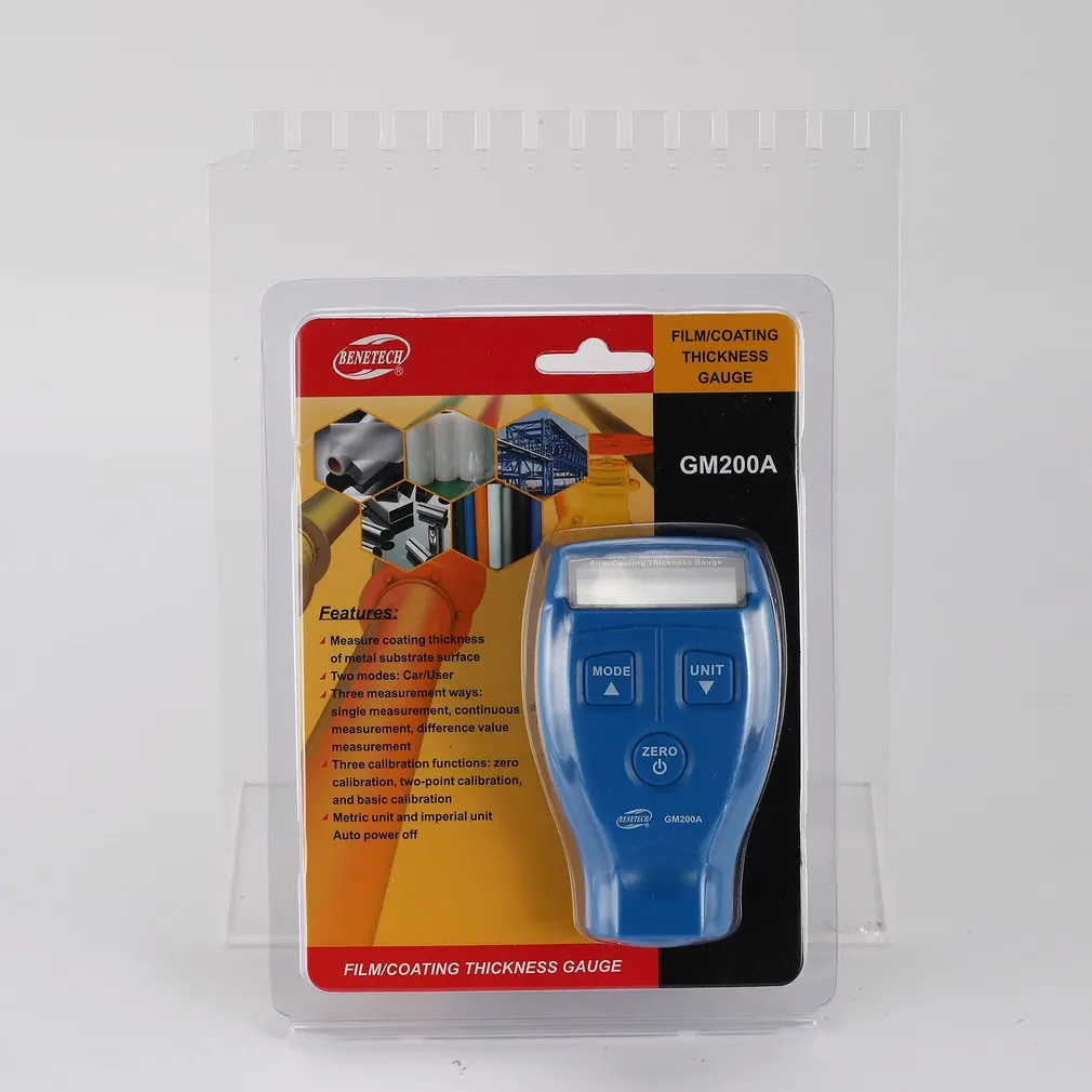 0~71 Digital Automotive Film Lcd Measuring 0~1.80Mm Coating Thickness Gauge
