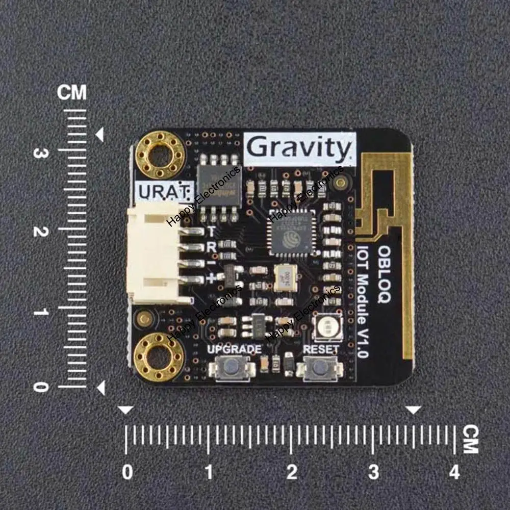 DFRobot тяжести UART obloq модуль IOT, 3,3~ 5,5 V Встроенная флеш-память 32 бит Процессор+ TCP/IP поддерживает протокол MQTT IOT сервис microsoft Небесно-Голубой