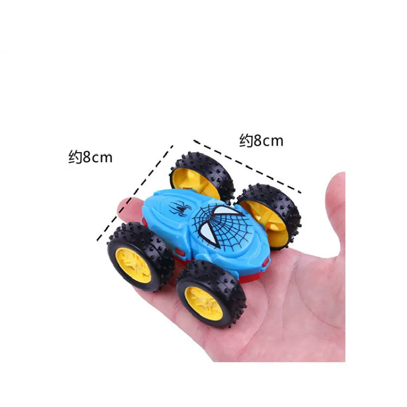 Фирменная Новинка Мини-паук двухсторонняя детская маленькая нажимная Go и игрушечная машинка Модель машины игрушка "Спайдермен" Машинки для детей Подарки для малышей
