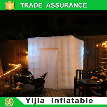 

Aliexpress free shipping with internal blower led light Photo Booth inflatable cube tent