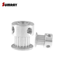 SUMRAY MXL 20 T Cronometragem Polia 4/5/6/6.35/8mm Furo Interno da Correia Do Motor 7mm Largura Da Correia da polia Polia De Alumínio 2 PCS