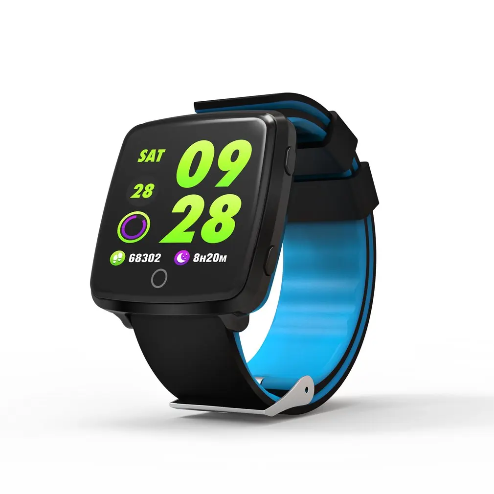 

CB501 Big Screen Heart Rate Monitor Smart Watch Fitness Tracker Blood Oxygen Pressure Smart Band Support Wechat QQ Facebook