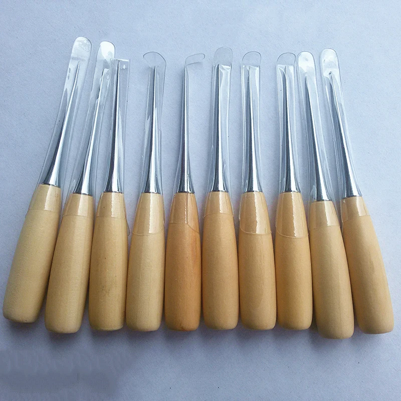 

Hot Wood Handle Awl Leathercraft Stitching Awl Sewing Leather Professional Tool AWL Tool