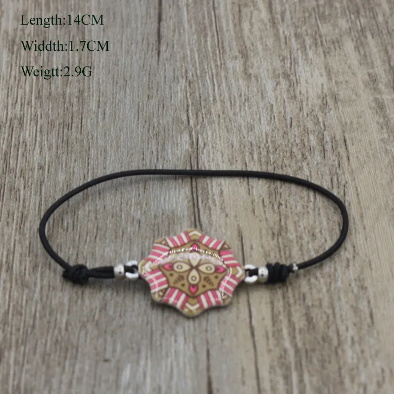 Mandala Patterns pendant charm bracelets (6)