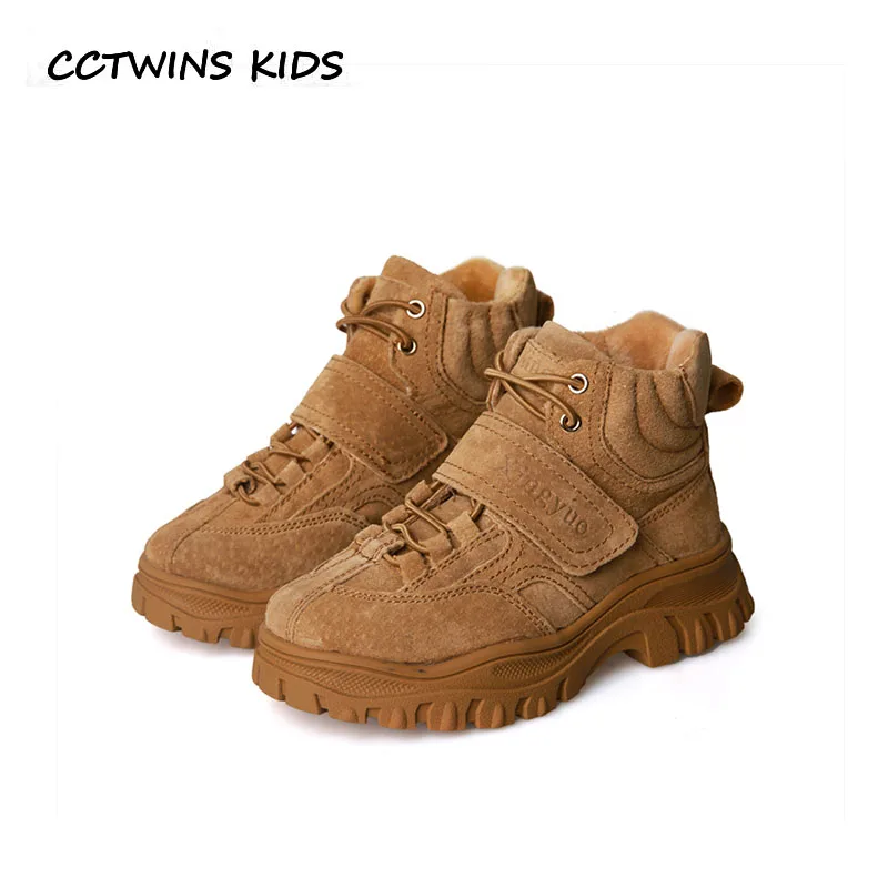 

CCTWINS KIDS 2018 Winter Children Fashion Martin Boot Baby Boy Black Ankle Boot Girl Brand Genuine Leather Shoe BM090