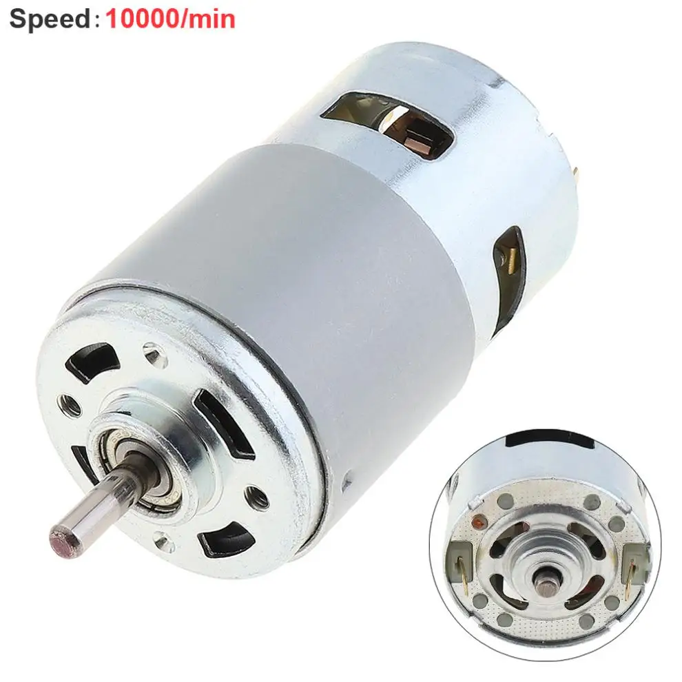 795 DC12V 10000RPM Mini Double Ball Bearing High Speed Motor with Cooling Fan and High Torque