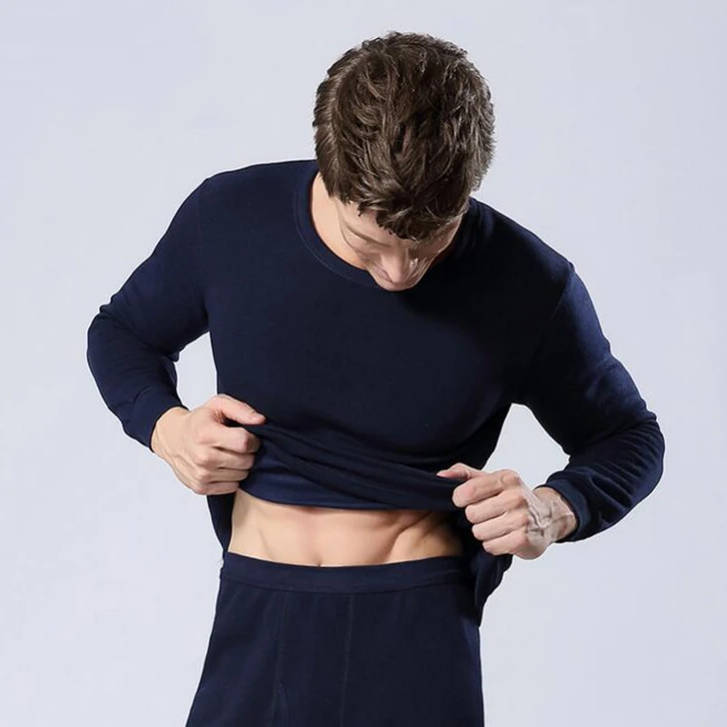 Термобелье мужское теплое черное с длинным рукавом|underwear girdle|underwear partyunderwear shirt |