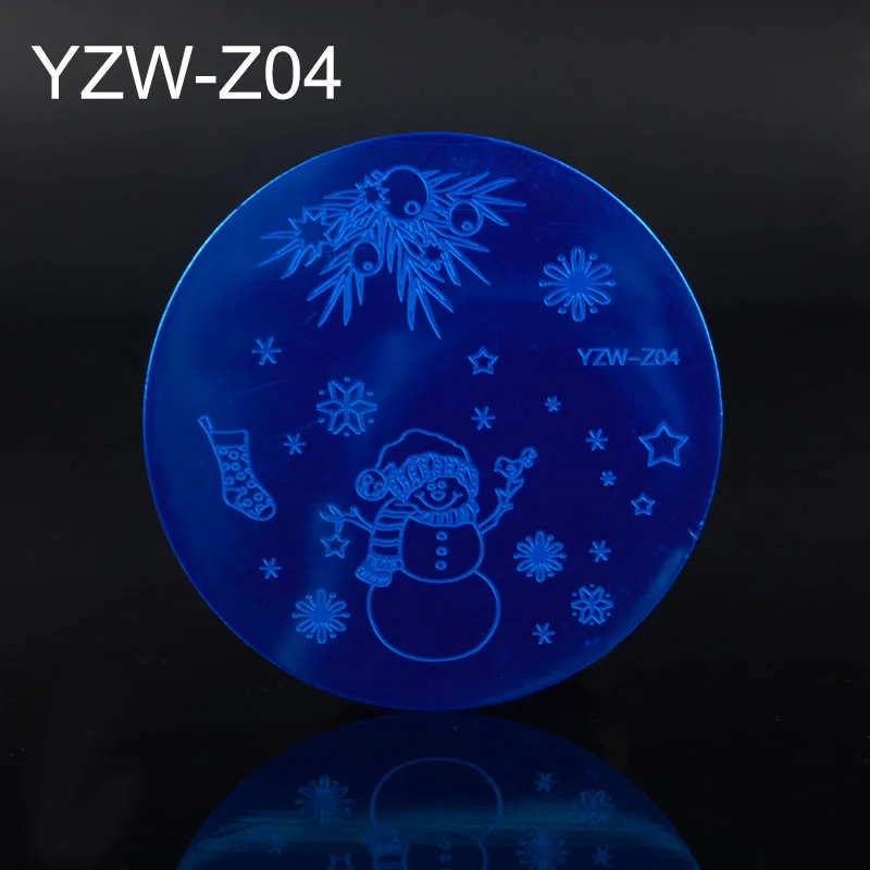 

FWC 2019 New Christmas Nail Art Template Acrylic Snow Santa Claus Grid Mix Design DIY Polish Image Nail Stamping Plates
