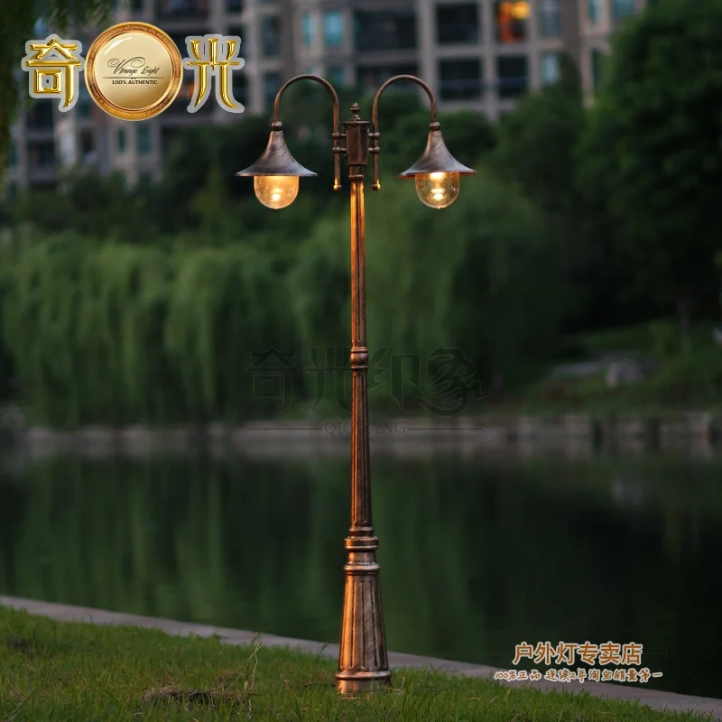 Europe Vintage Garden Outdoor Lights Fixture E27 Led Pole