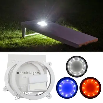 

2pcs LED Cornhole Lights Ultra Bright Waterproof Cornhole Night Light for Family Backyard Bean Bag Toss Cornhole Game