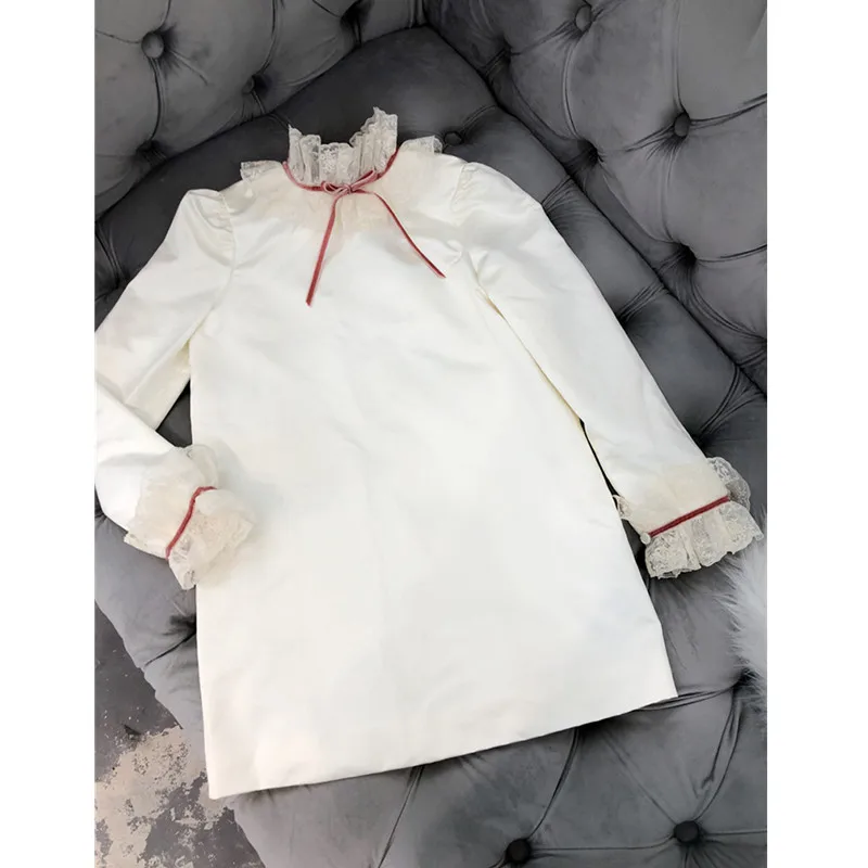 Girls dress lace collar long sleeve dresses boutique autumn winter baby girl dress princess kids costume цена Girls dress lace collar long sleeve dresses boutique autumn winter baby girl dress princess kids costume цены онлайн