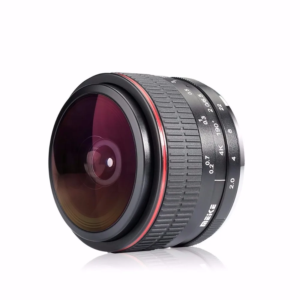 MEIKE MK-6.5mm F2.0 объектив рыбий глаз для Canon EF-M Крепление объектива камеры с EACHSHOT Ткань для очистки объектива сумка