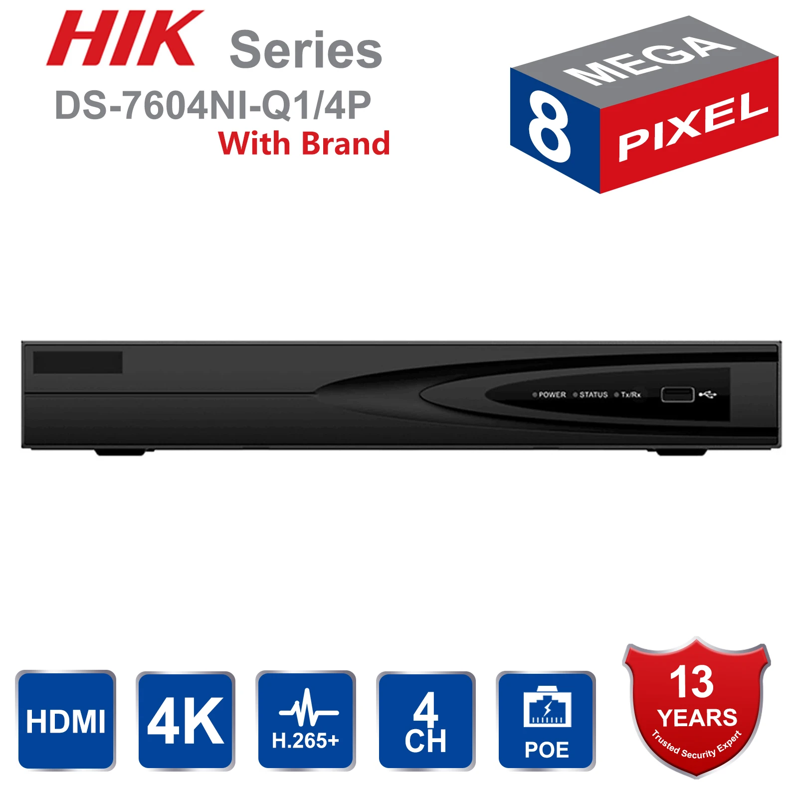 

Original English Version NVR DS-7604NI-E1/4P 4CH 4POE Support Onvif 5MP Network Video Recorder