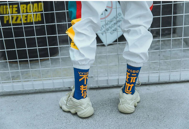 Осенние женские модные носки, хлопковые уличные носки в стиле хип-хоп для скейтборда, носки для мужчин Harajuku, уличные носки Meias