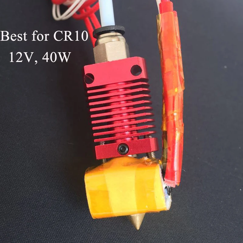 

Full Metal J-head CR10 Hotend Extruder Kit CR8/CR10 For CR10 CR-10S 3D Printer Extruder 1.75/0.4MM Nozzle 3D Printer Accessories