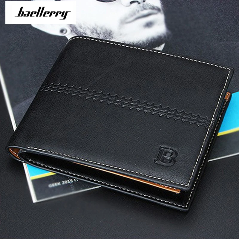 Baellerry новые кошельки Portefeuille Homme держатель для карт монета карман Cuzdan Rfid мужской