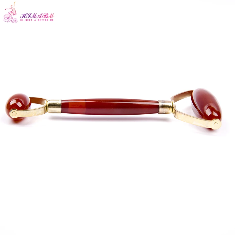 HIMABM Natural jade beauty roller agate carnelian massage facial massage traditional Chinese physiotherapy face lift HIMABM Natural jade beauty roller agate carnelian massage facial massage traditional Chinese physiotherapy face lift
