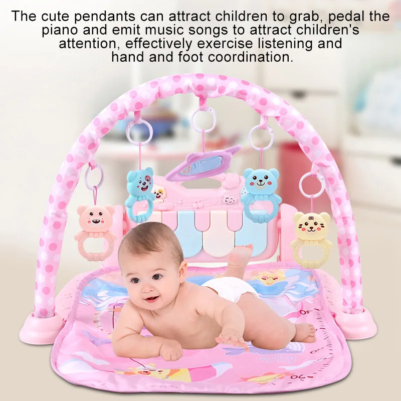 

1 Pcs Kids Children Play Mat Gym Fitness Rack Baby Toy Piano Music Early Education BM88