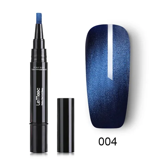 LEMOOC 5 мл Гибридный гвоздь Гель-лак Ручка 3D Магнитный Широкий лак для ногтей с эффектом «кошачий глаз» замочить от УФ гель-краски для гель для дизайна ногтей Laquer - Цвет: LM-004