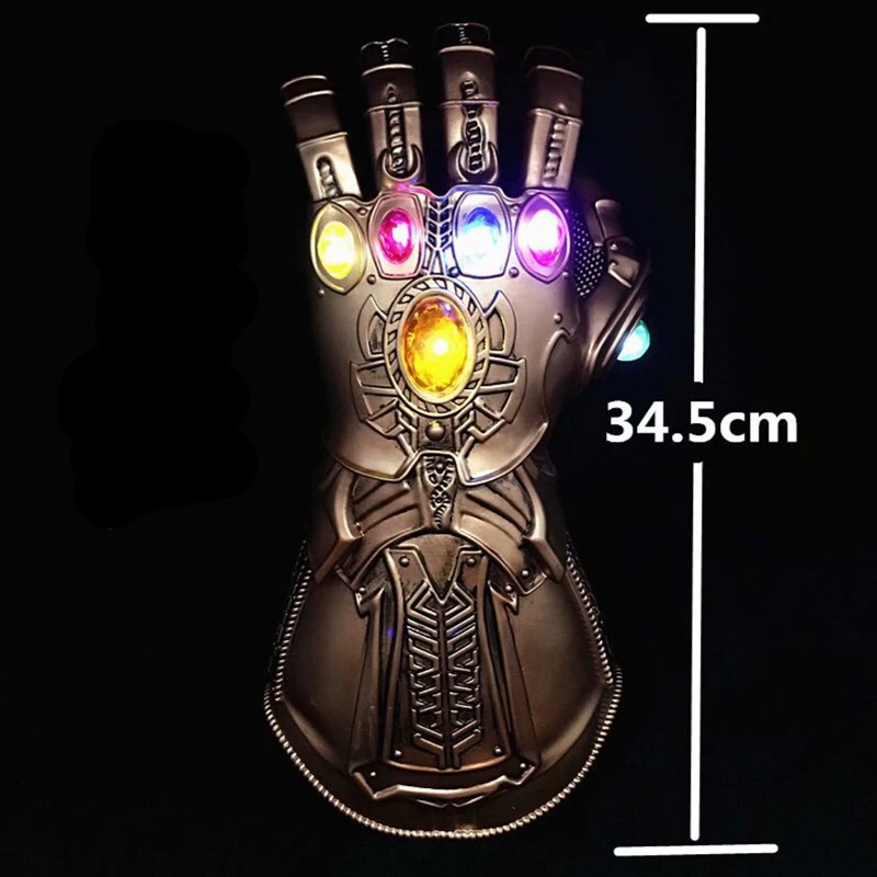 

Avengers 3 Infinity War Lighting Gauntlet Thanos Figure Thanos's Cosplay Glove With Led PVC Action Figure Toy