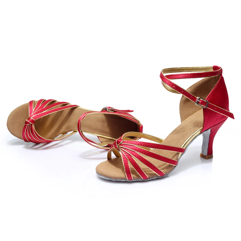 Girls Women Soft Heels Dancing Professional font b Shoes b font For Ballroom font b Salsa