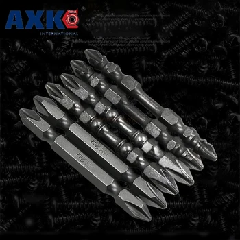 New S2 Alloy Steel 65MM 12G#14G Batch  Double Head Cross Strong Magnetic Double-Knuckle Electric Screwdriver Bit Magnetizing