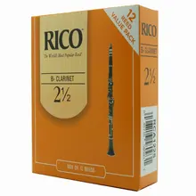 RICO трости для кларнета прочность трости для кларнета Bb 2,5#, 3,0# желтая коробка 12