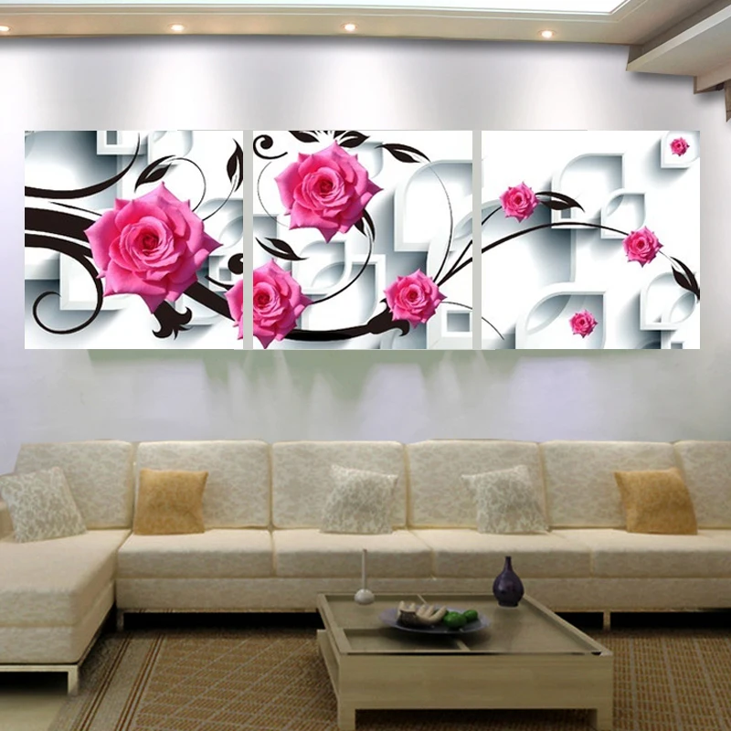 3d ceramic flower wall art